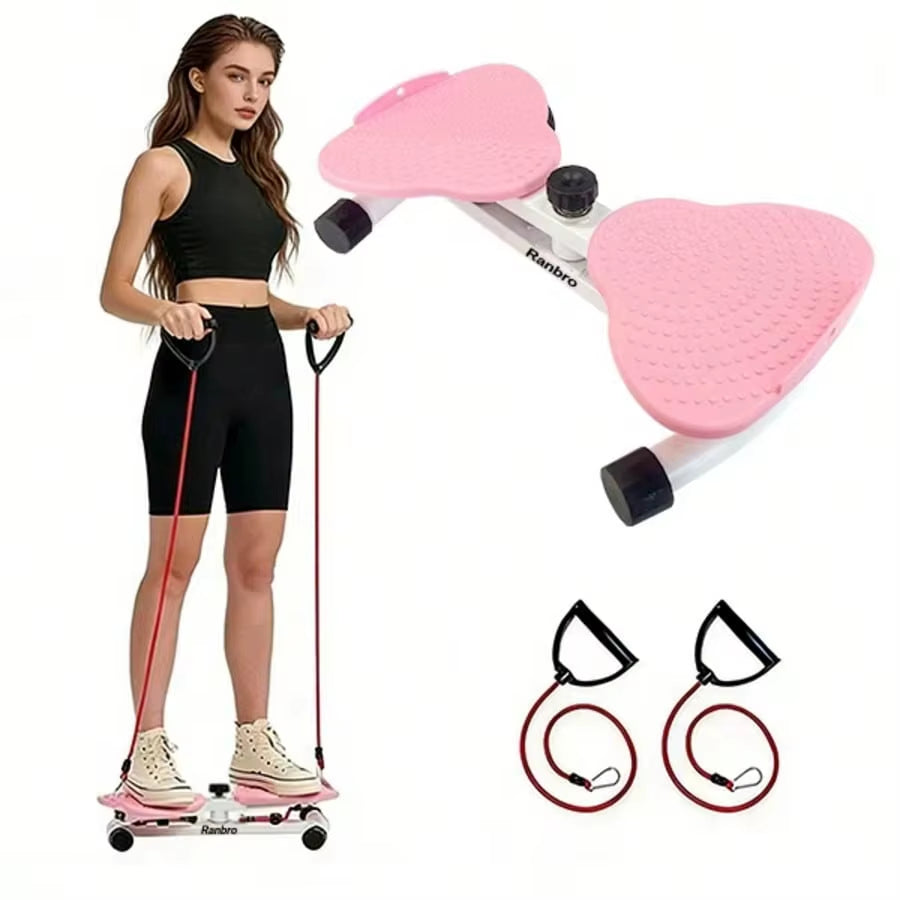 2-in-1 Swing Stepper with Resistance Bands