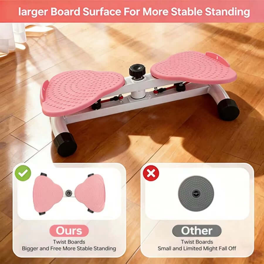 2-in-1 Swing Stepper with Resistance Bands