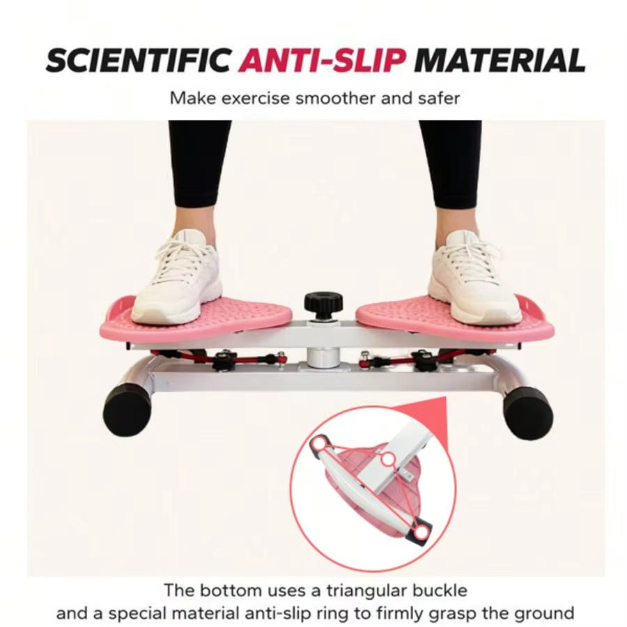 2-in-1 Swing Stepper with Resistance Bands