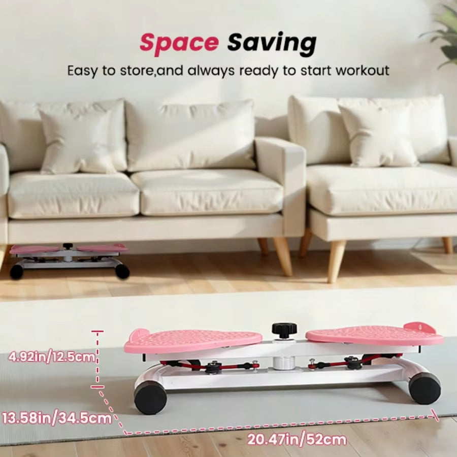 2-in-1 Swing Stepper with Resistance Bands