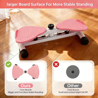 2-in-1 Swing Stepper with Resistance Bands