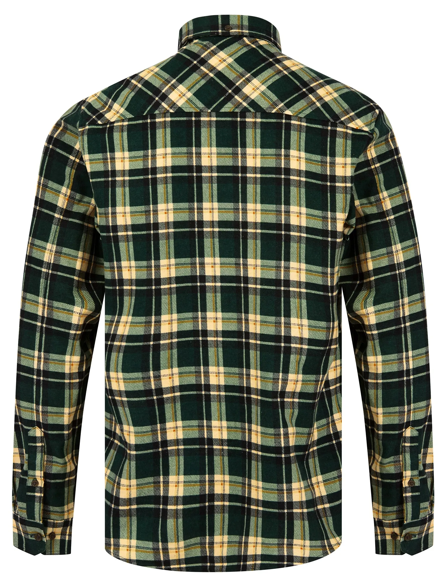 Apak Checked Cotton Flannel Shirt in Scarab - Tokyo Laundry