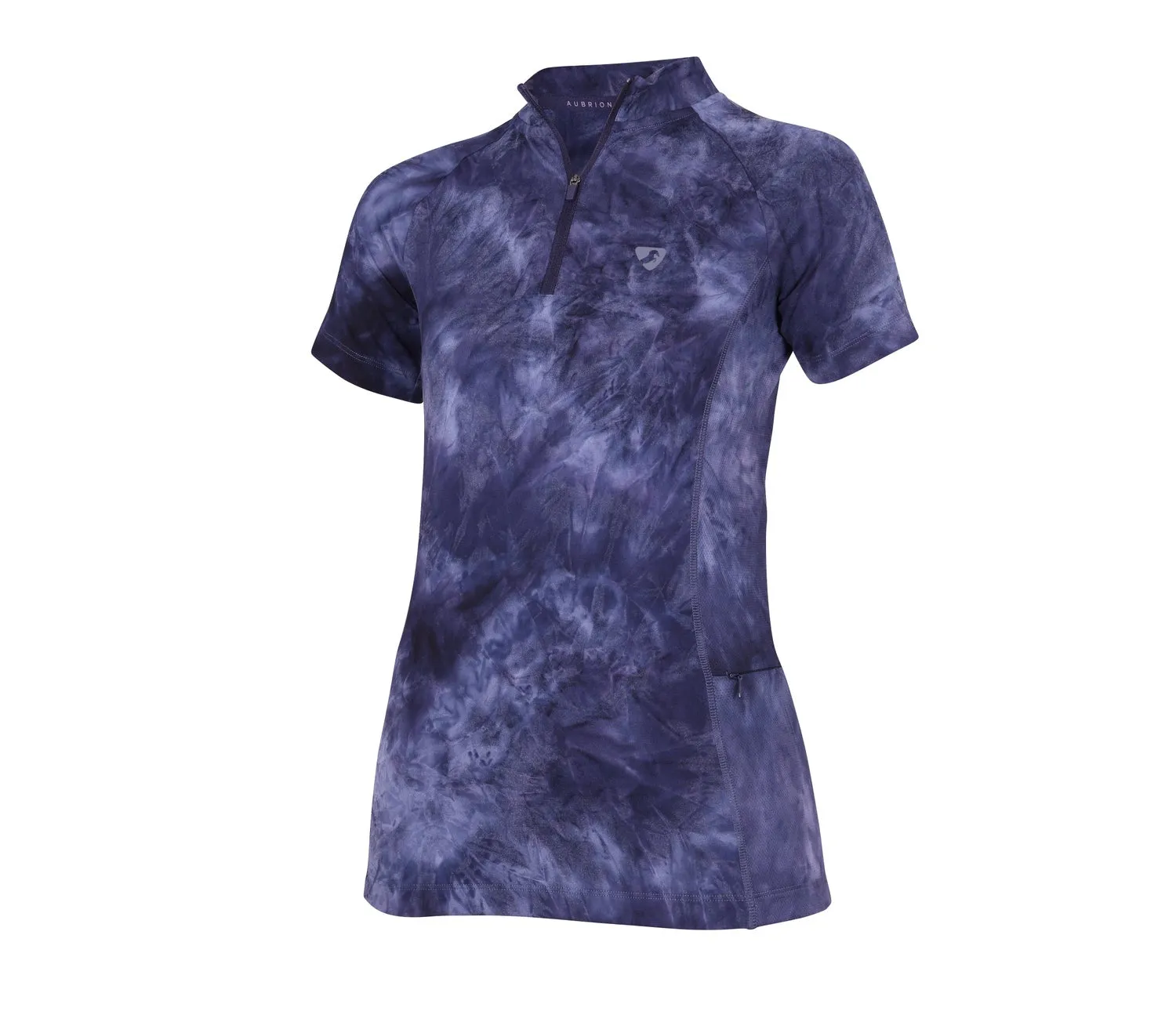 Aubrion Revive Short Sleeve Base Layer Navy Tye Dye