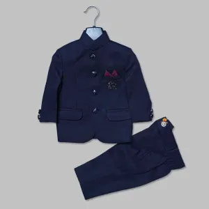 Blue & Wine Jodhpuri Suits For Boys