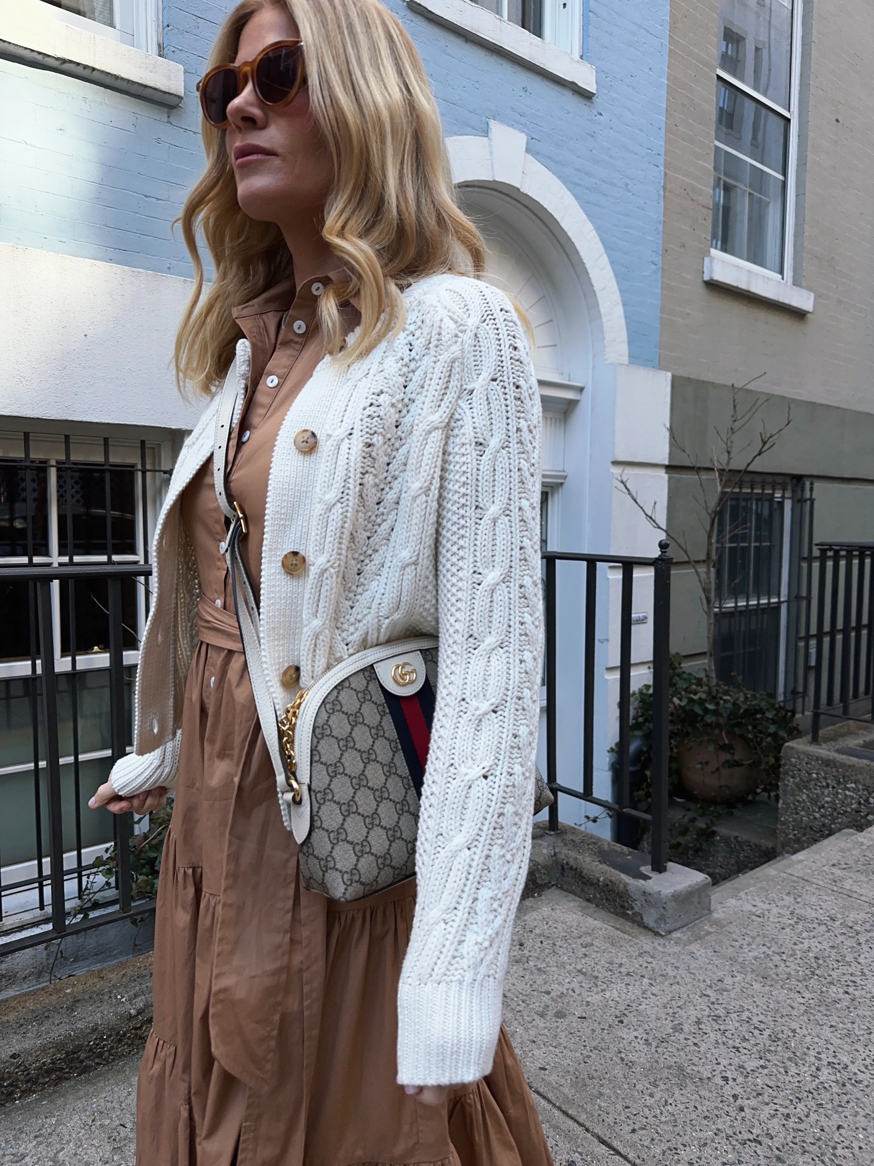 Cable Knit Cardigan - Ivory