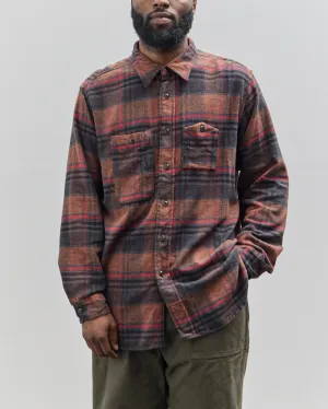 Engineered Garments Work Shirt, Orange/Red Plaid