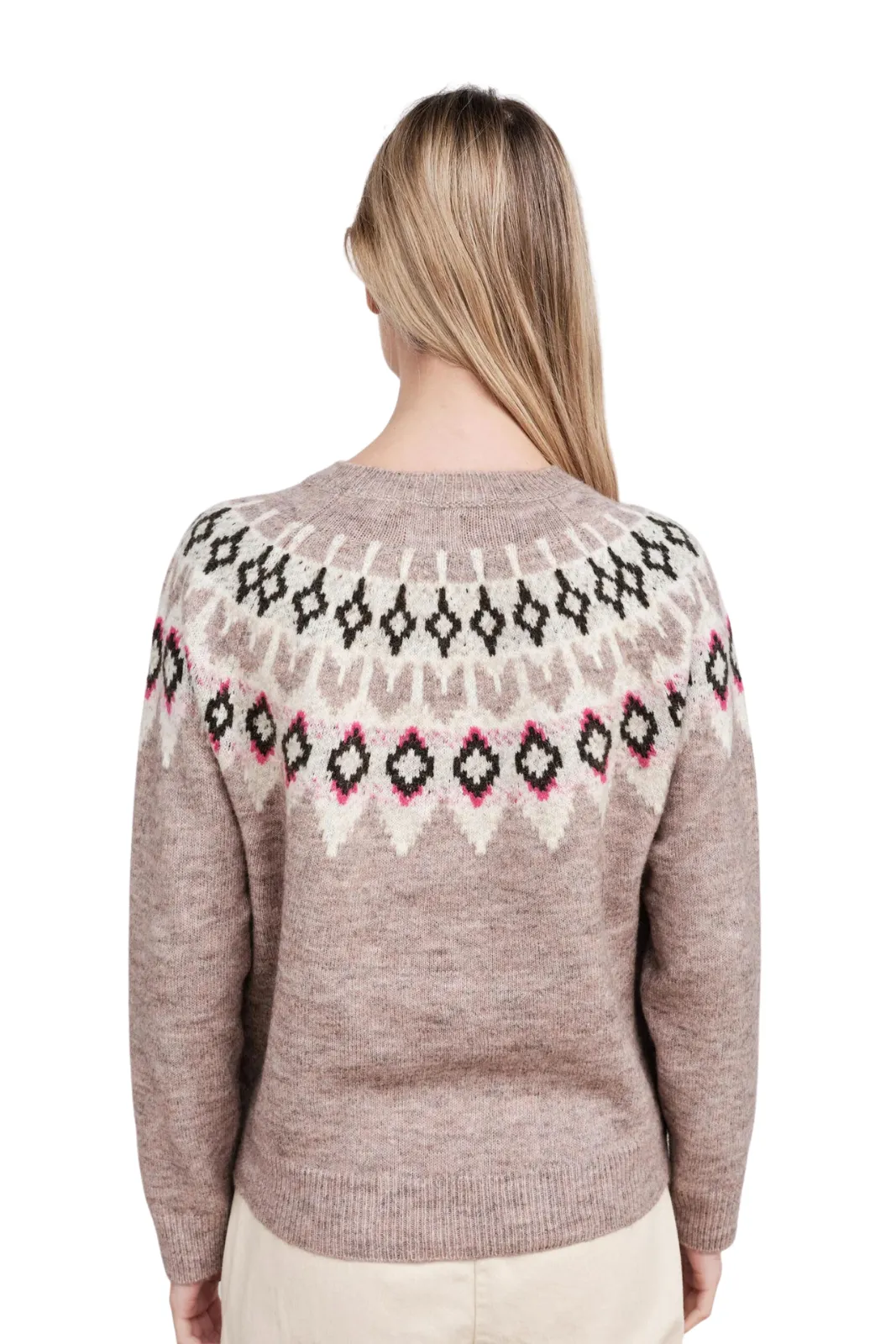 FairIsle Crew Sweater, Hazel