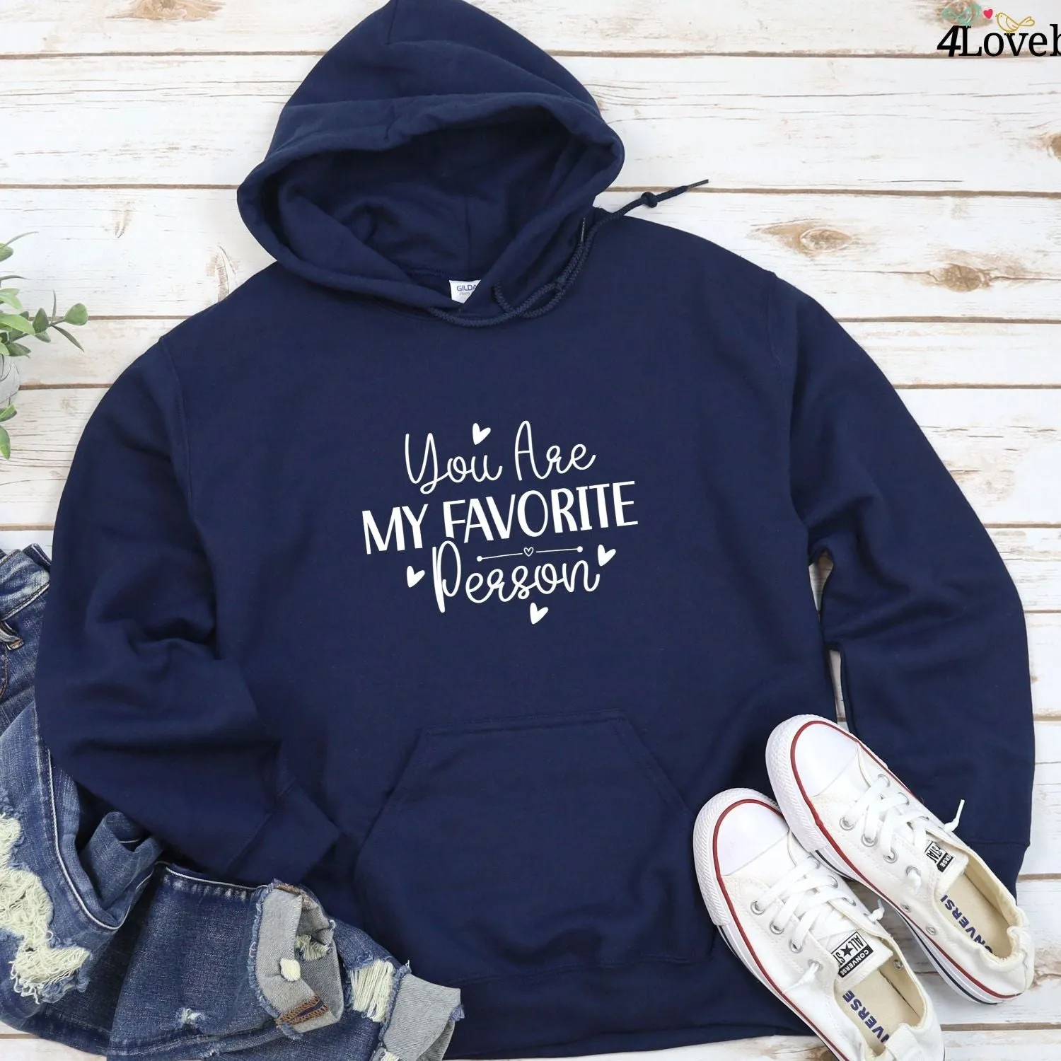 Favorite Person Matching Outfits Set, Perfect Couple's Valentine Gift, Adorable Boyfriend Girlfriend Set