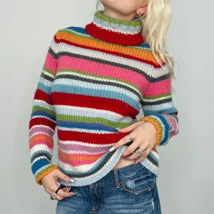 GAP Rainbow Chunky Knit Sweater