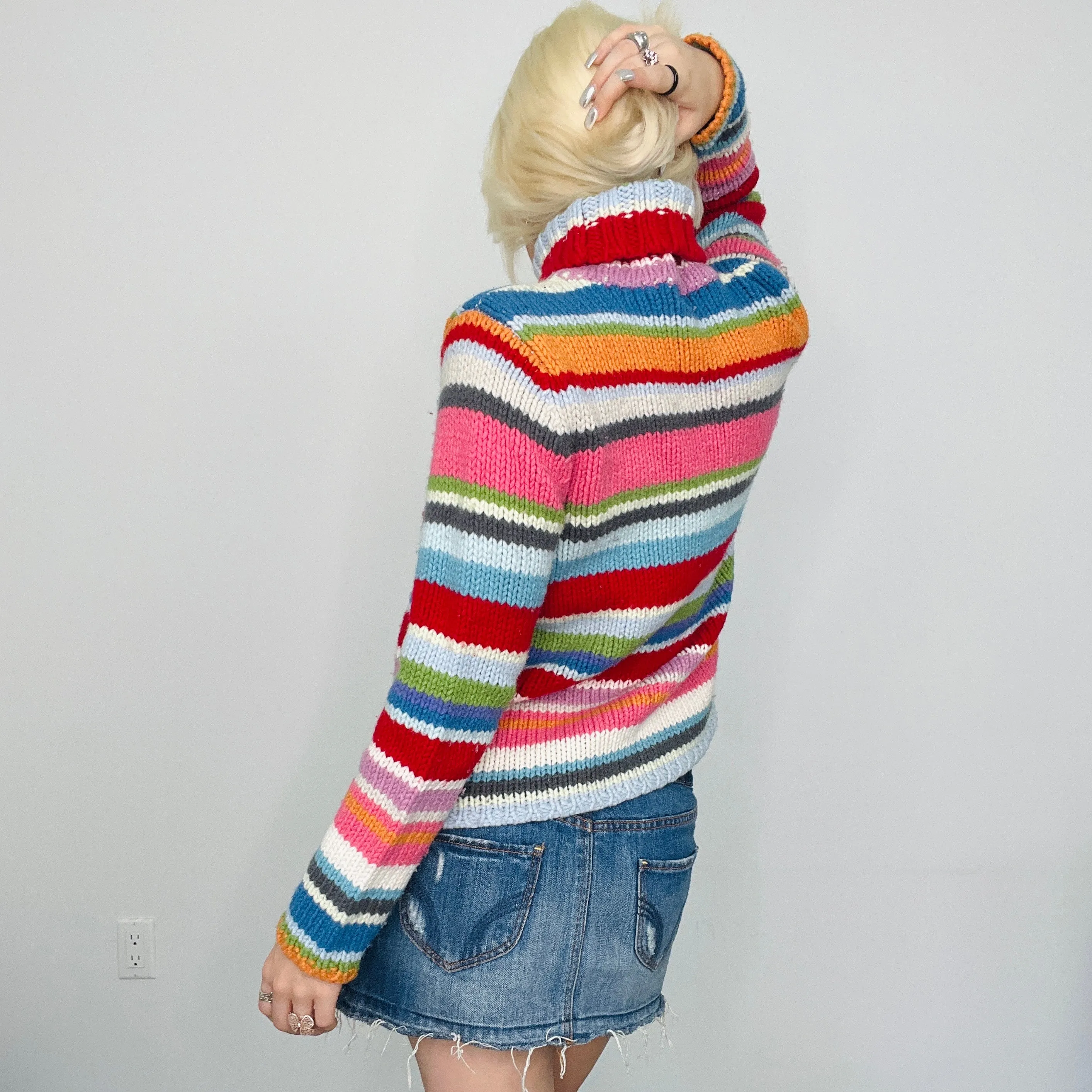 GAP Rainbow Chunky Knit Sweater