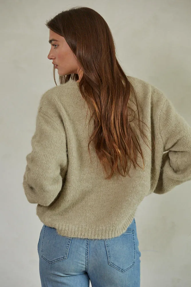 Georgie Pullover in Taupe