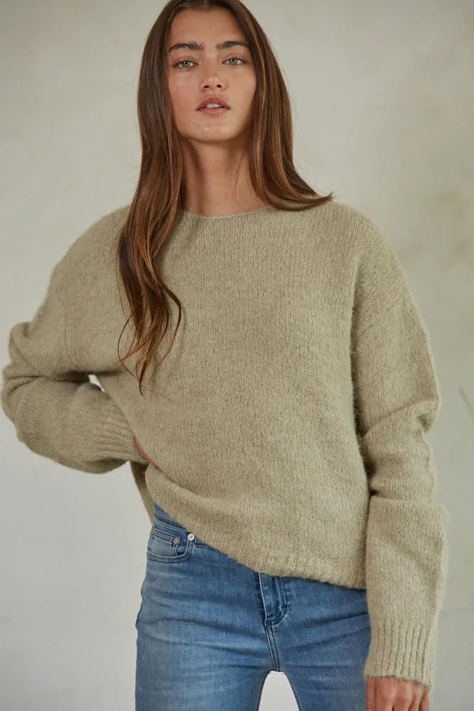 Georgie Pullover in Taupe