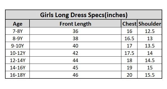 Girls Jacquard Long Dress - Pink Linin