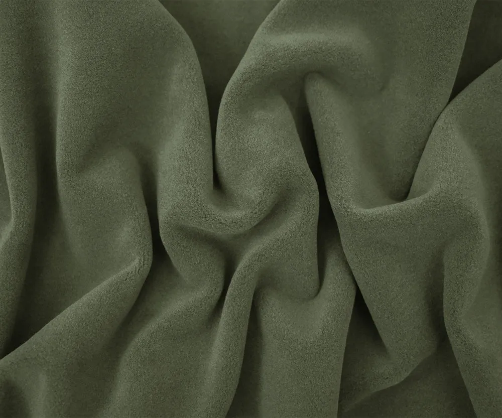 Green Stretch Polyester Heavy Weight Polartec Wind Pro Knit Fabric