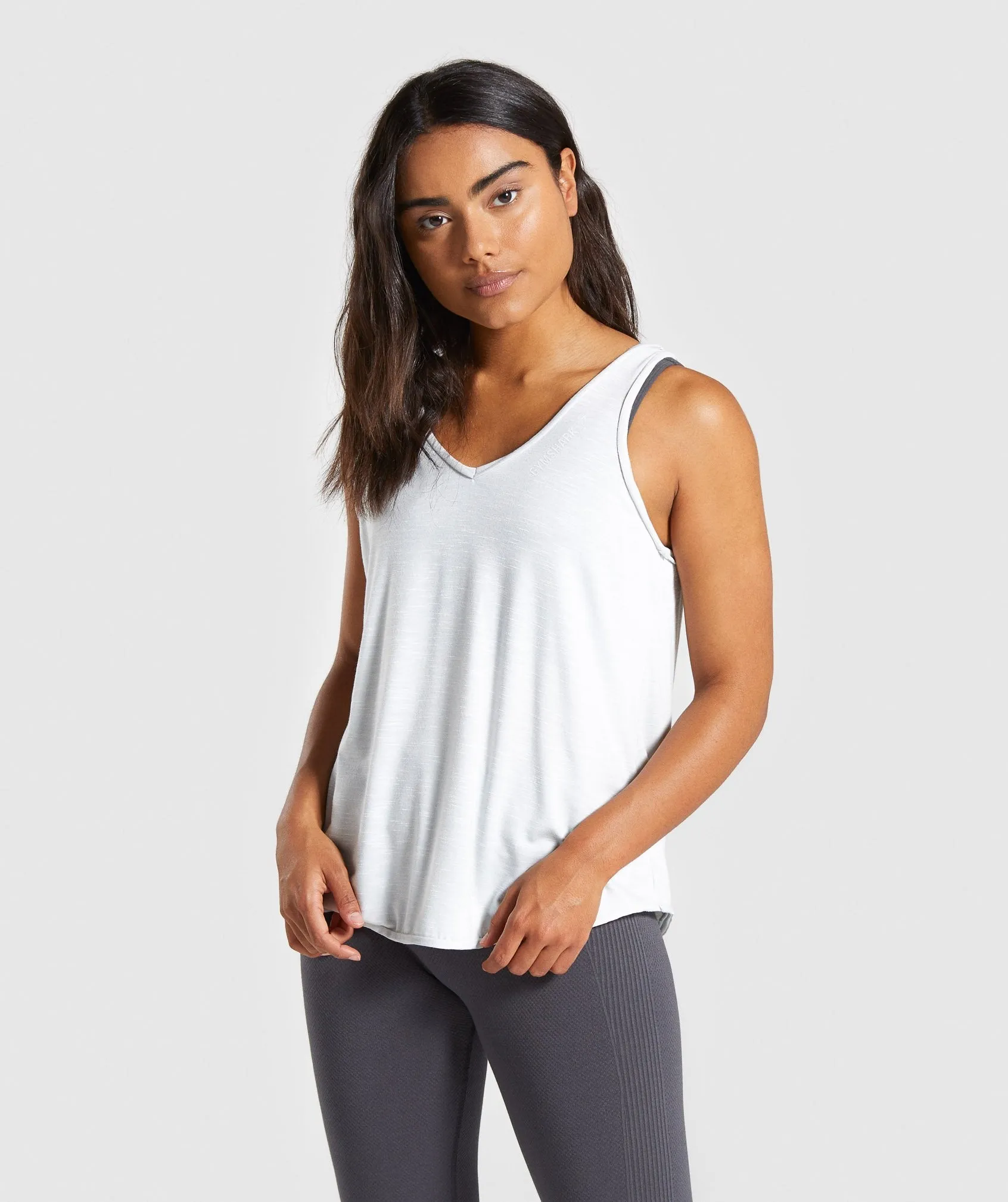 Gymshark Power Down Vest - Light Grey