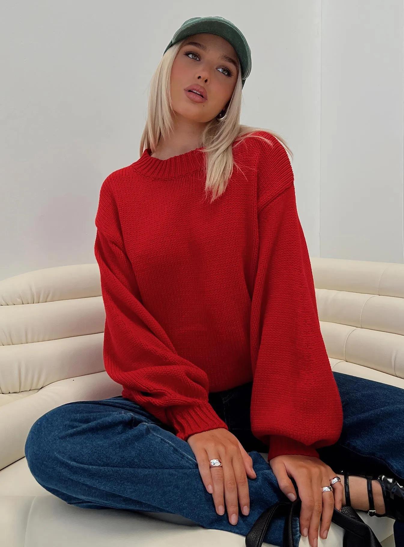 Harmony Sweater Red