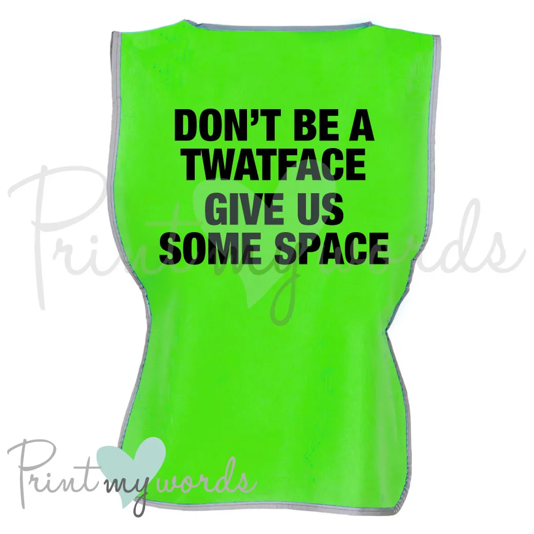 High Visibility Hi Vis Equestrian Reflective Vest Tabard Waistcoat TWATFACE