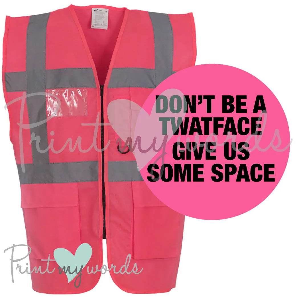 High Visibility Hi Vis Equestrian Reflective Vest Tabard Waistcoat TWATFACE