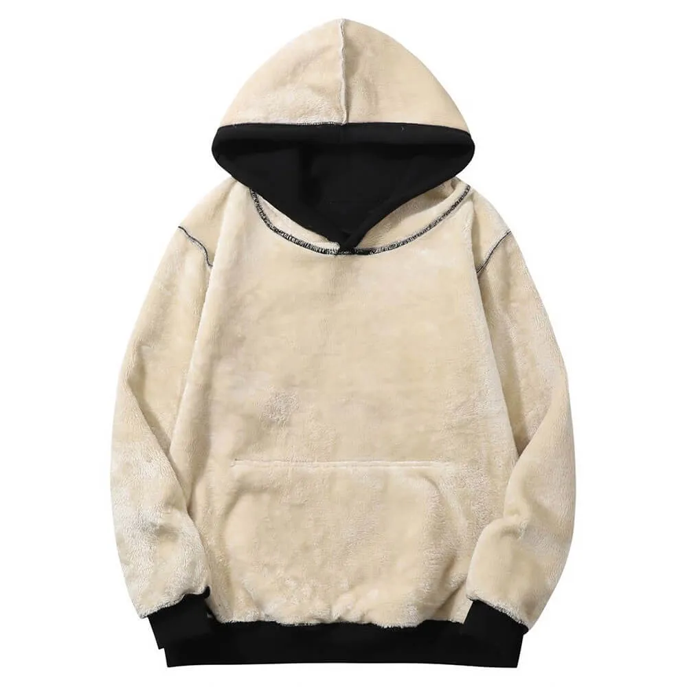 I Want You To Know Crew Collar Fleece Sherpa Hoodie