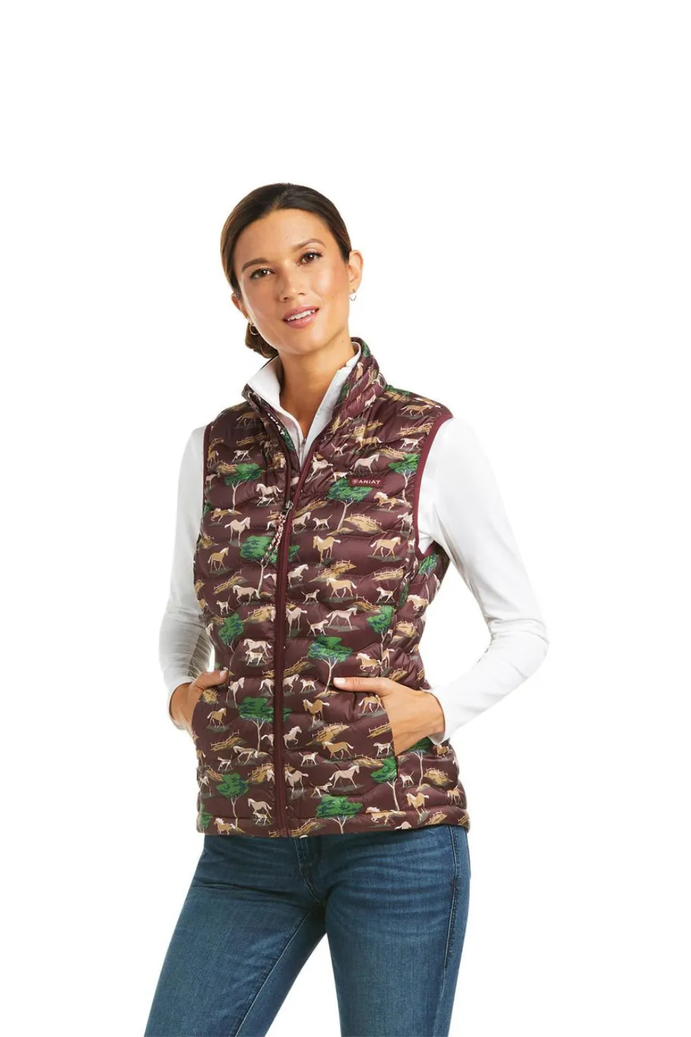 Ideal 3.0 Down Vest Pasture Print