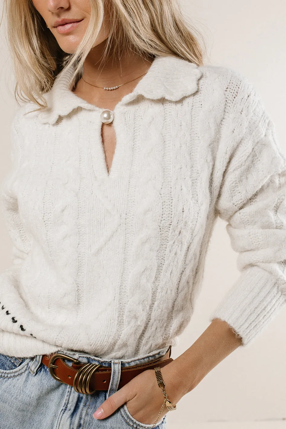 Ivy Cable Knit Sweater - FINAL SALE