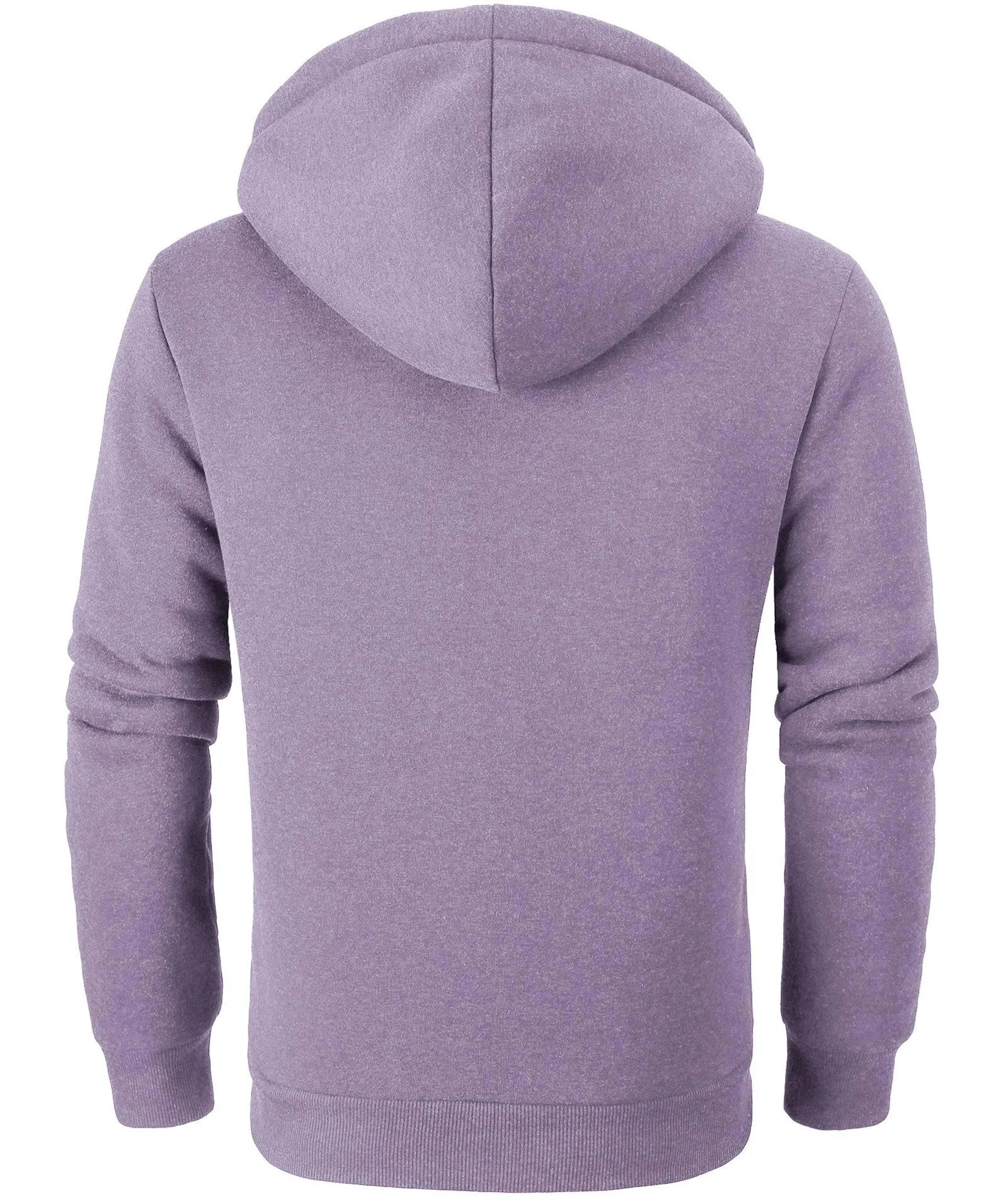 Men's Full Zip Up Solid Color Hoodie-ZPK004067