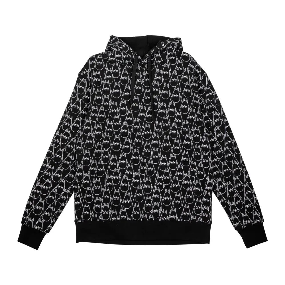 Moomintroll Angry Hoodie Black - Martinex