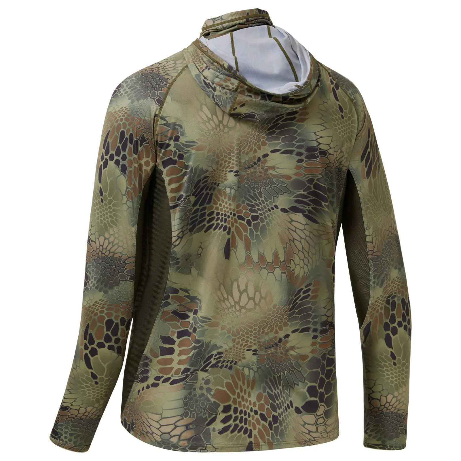 M's UPF 50  Long Sleeve Camo Hoodie with Mask FS06M