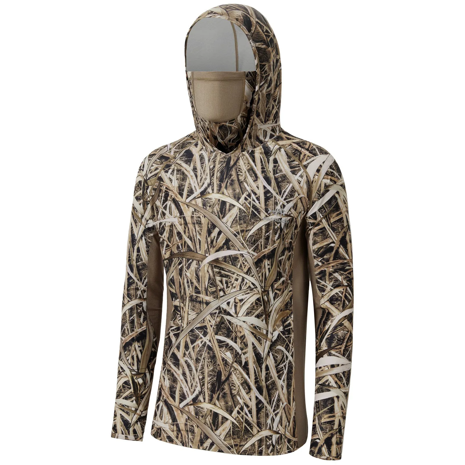 M's UPF 50  Long Sleeve Camo Hoodie with Mask FS06M