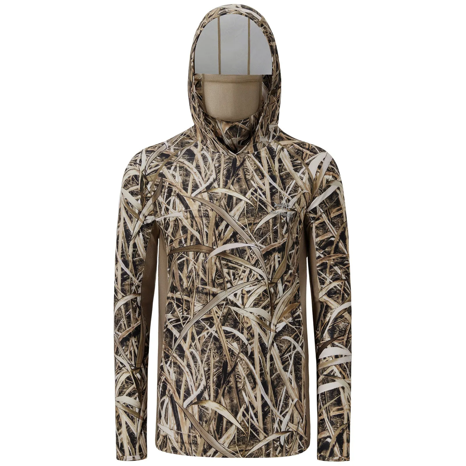 M's UPF 50  Long Sleeve Camo Hoodie with Mask FS06M