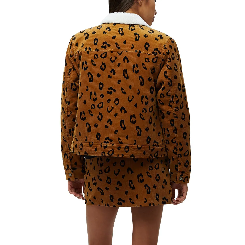 OBEY ABBOTT SHERPA JACKET // LEOPARD