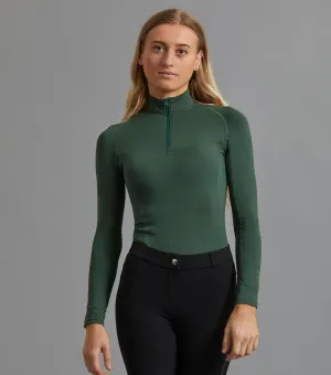 Ombretta Ladies Technical Riding Top Green