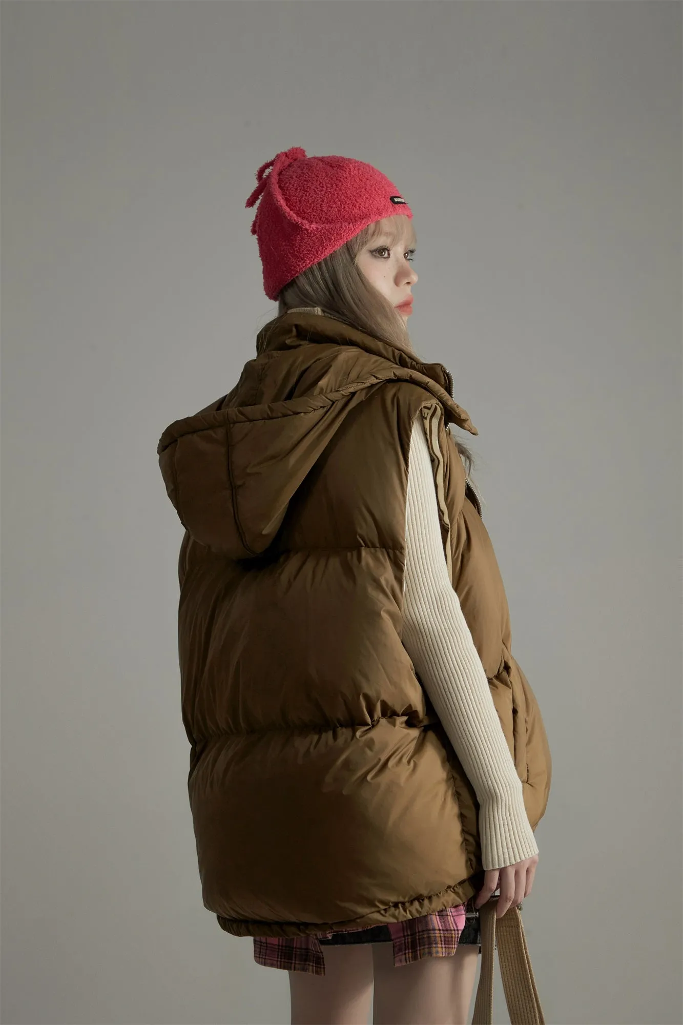 Oversize Duck Down Padded Vest