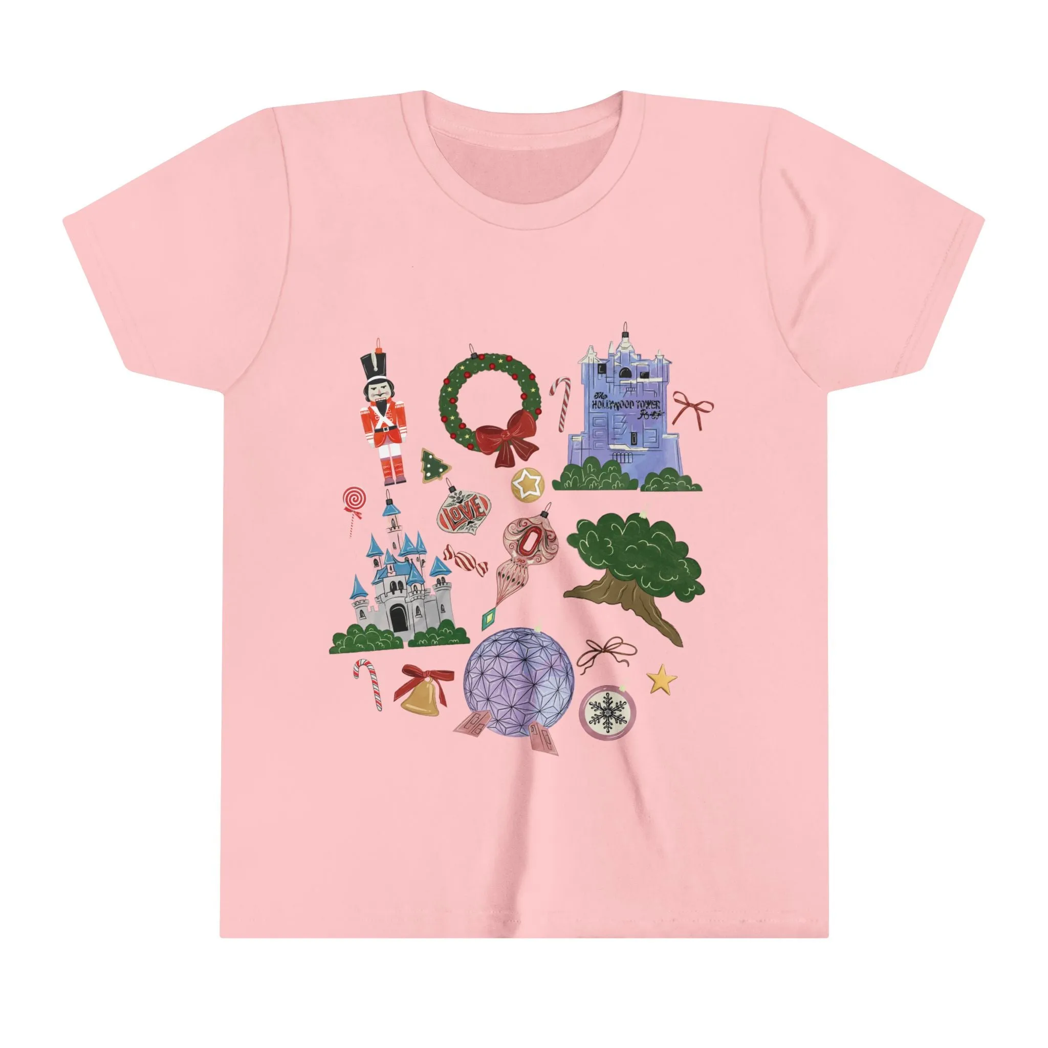 Park Icons Vintage Ornaments - Youth Short Sleeve Tee Shirt