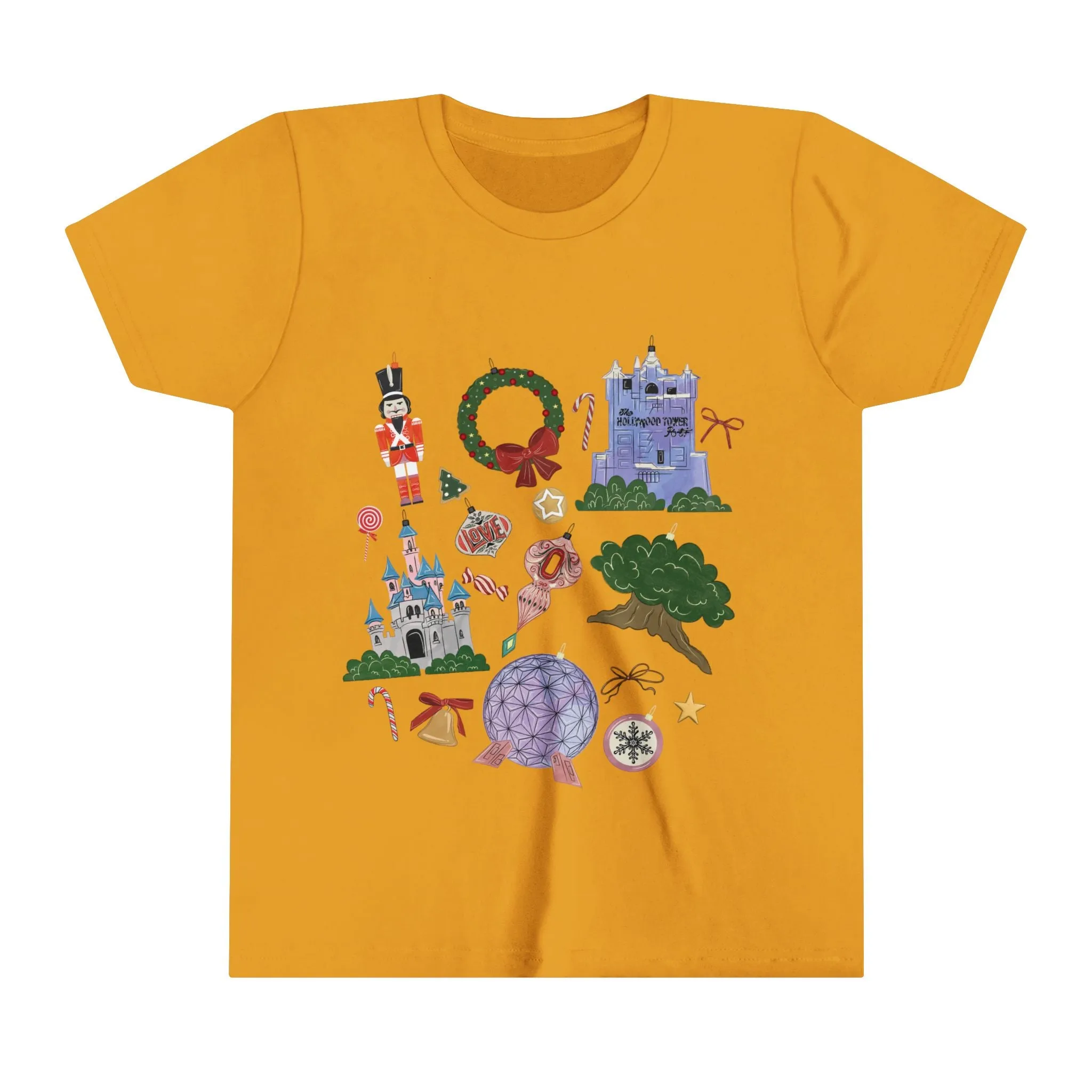 Park Icons Vintage Ornaments - Youth Short Sleeve Tee Shirt