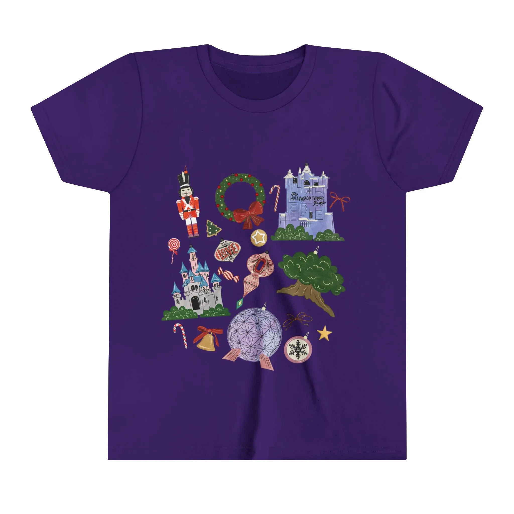 Park Icons Vintage Ornaments - Youth Short Sleeve Tee Shirt