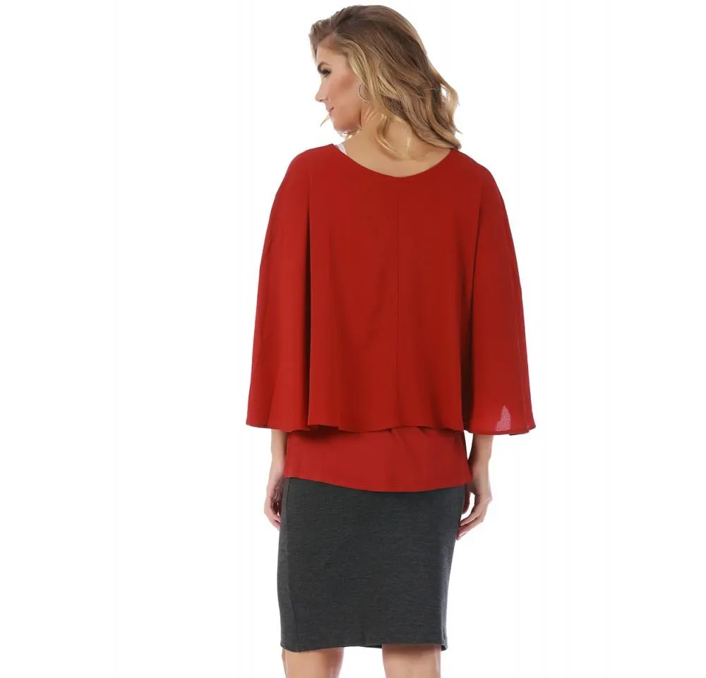 Poncho Top with Boatneck 153661