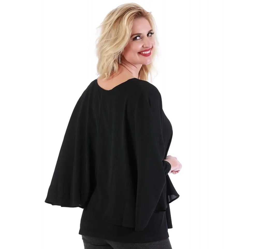 Poncho Top with Boatneck 153661