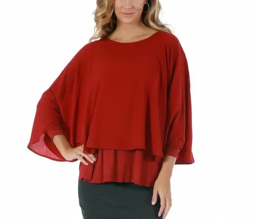 Poncho Top with Boatneck 153661