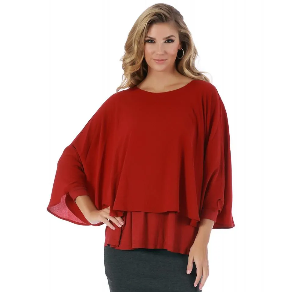 Poncho Top with Boatneck 153661