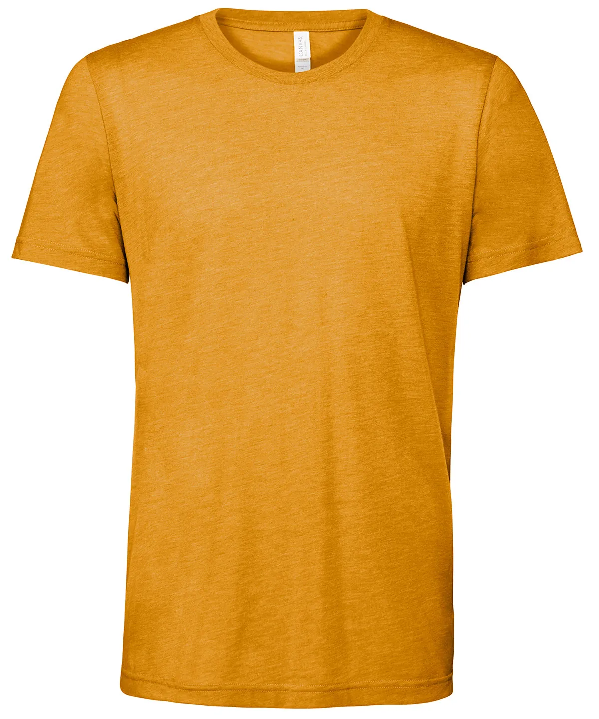 Unisex triblend crew neck t-shirt | Mustard Triblend