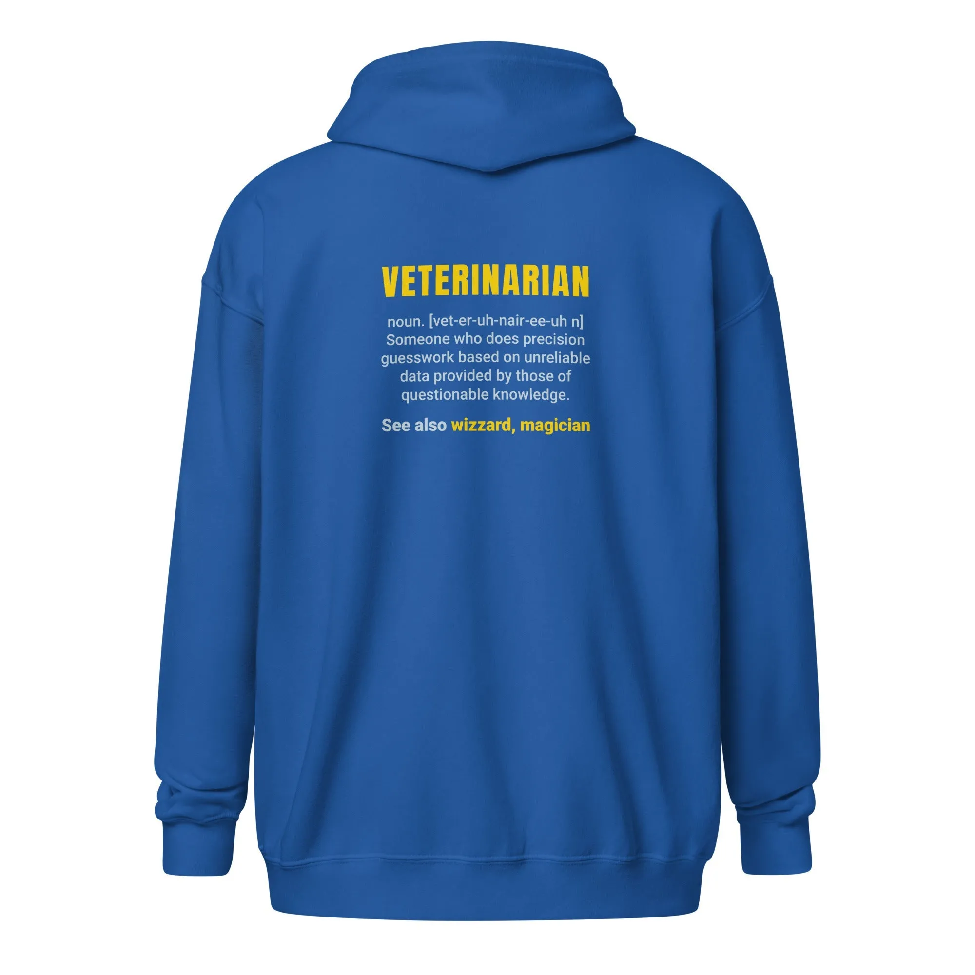 Veterinarian Definition Unisex heavy blend zip hoodie