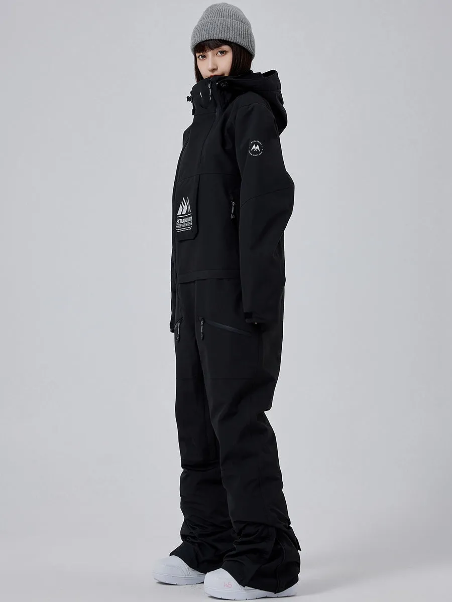 Women High Neck One Piece Ski Suits