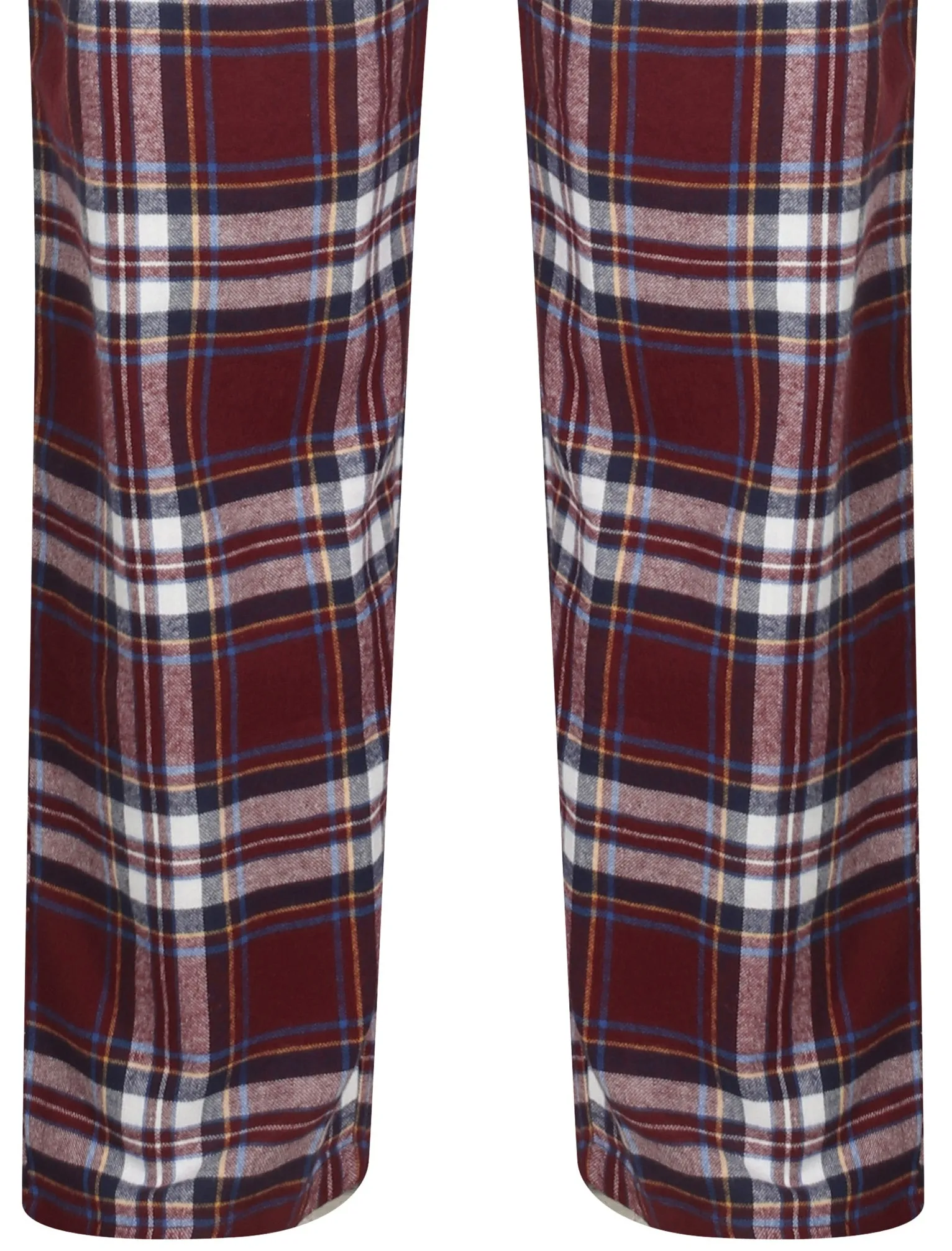 Zermatt Brushed Flannel Checked Lounge Pants in Vineyard Wine - Tokyo Laundry